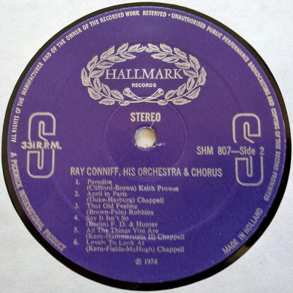 Ray Conniff And His Orchestra & Chorus : Ray Conniff, His Orchestra & Chorus (LP, Album, RE)