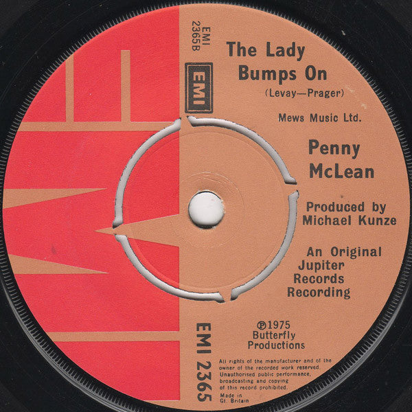 Penny McLean : Lady Bump (7")