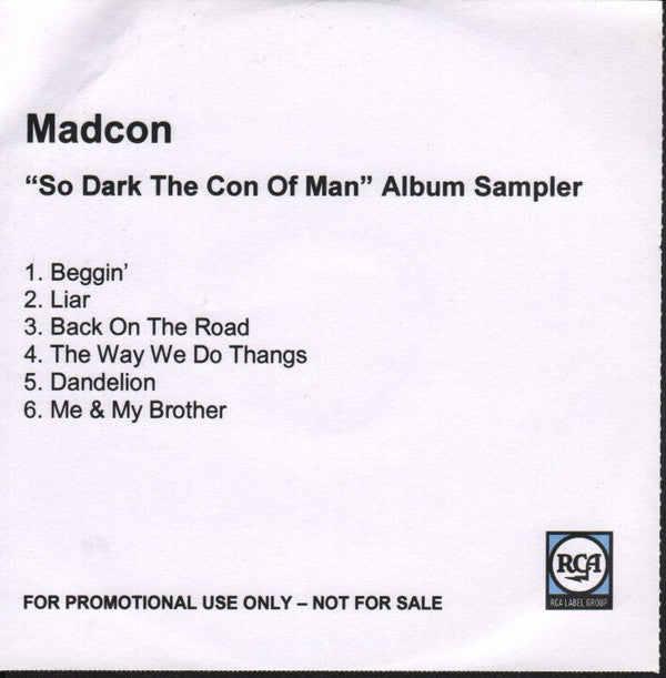 Madcon : So Dark The Con Of Man (CDr, Promo, Smplr)