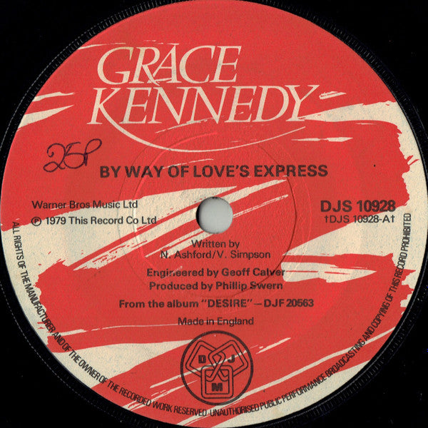 Grace Kennedy : By Way Of Love's Express (7")