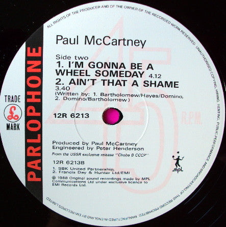 Paul McCartney : My Brave Face (12", Maxi)