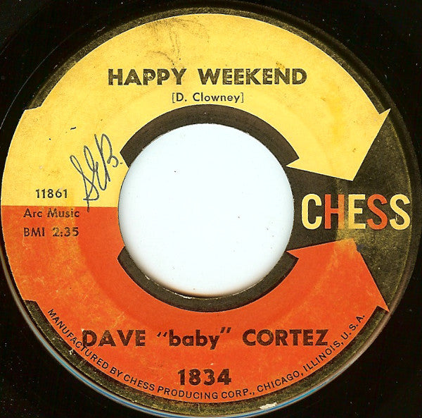 Dave "Baby" Cortez : Fiddle Sticks (7", Mono)