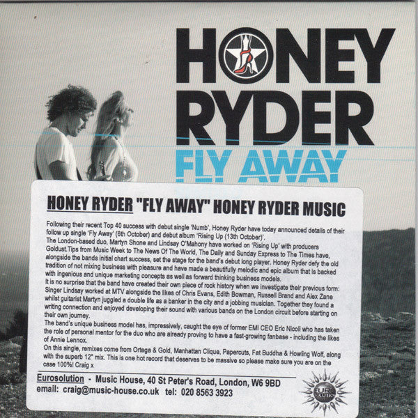 Honey Ryder : Fly Away (Remixed) (CDr, Single, Promo)