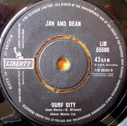 Jan & Dean : She's My Summer Girl (7", Single)