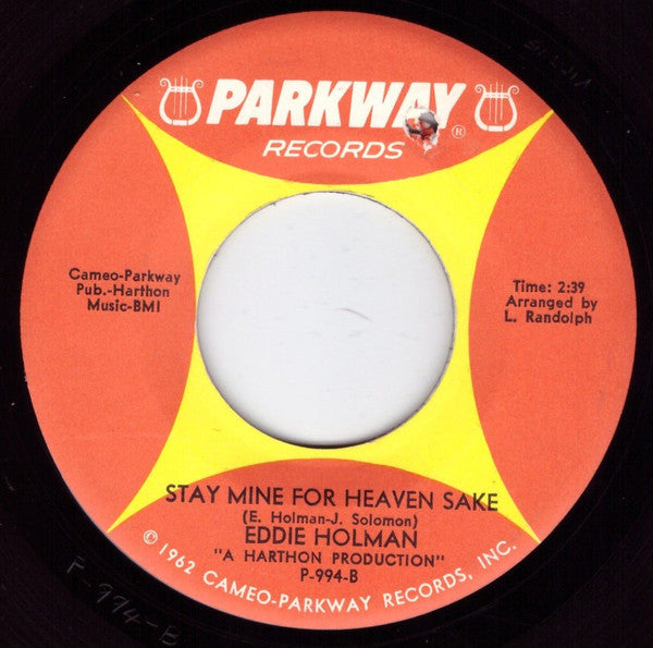 Eddie Holman : Return To Me / Stay Mine For Heaven Sake (7")