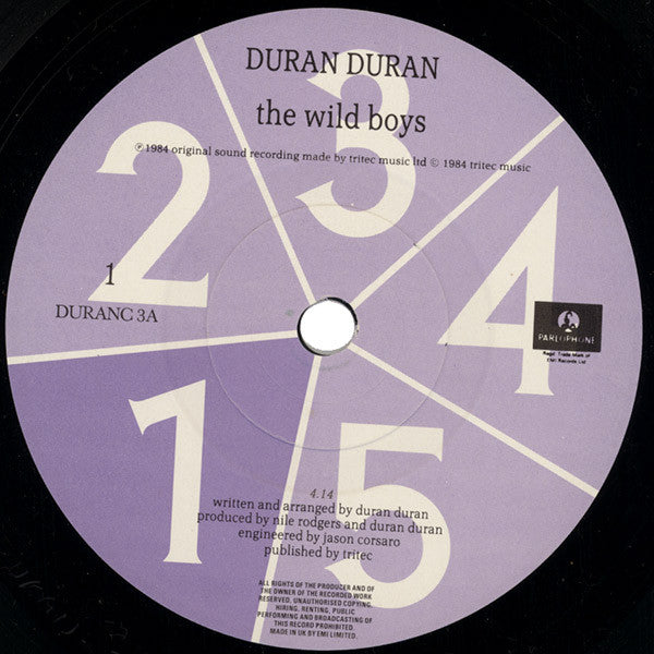 Duran Duran : The Wild Boys (7", Single, RT )