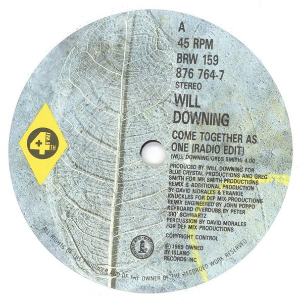 Will Downing : Come Together As One (7", Single)