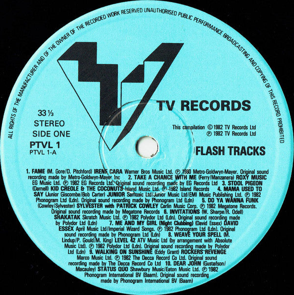 Various : Flash Tracks (LP, Comp)
