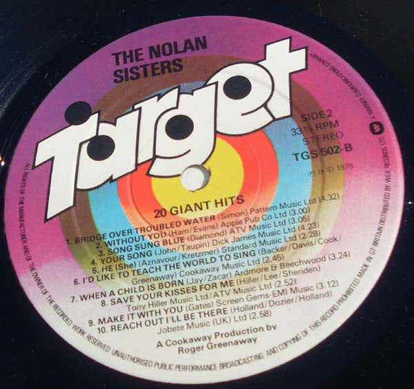 The Nolans : 20 Giant Hits (LP, Album)