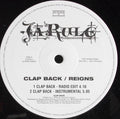 Ja Rule : Clap Back / Reigns (12", Promo)