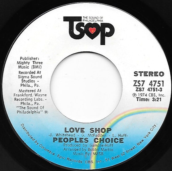Peoples Choice* : Love Shop / The Big Hurt (7")