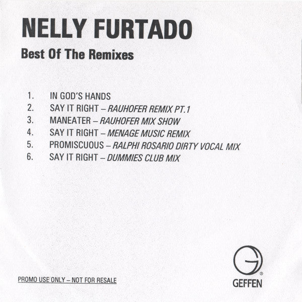 Nelly Furtado : Best Of The Remixes (CDr, Comp, Promo)