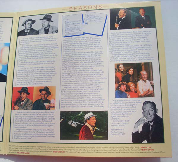 Bing Crosby : Seasons (LP, Album, Gat)