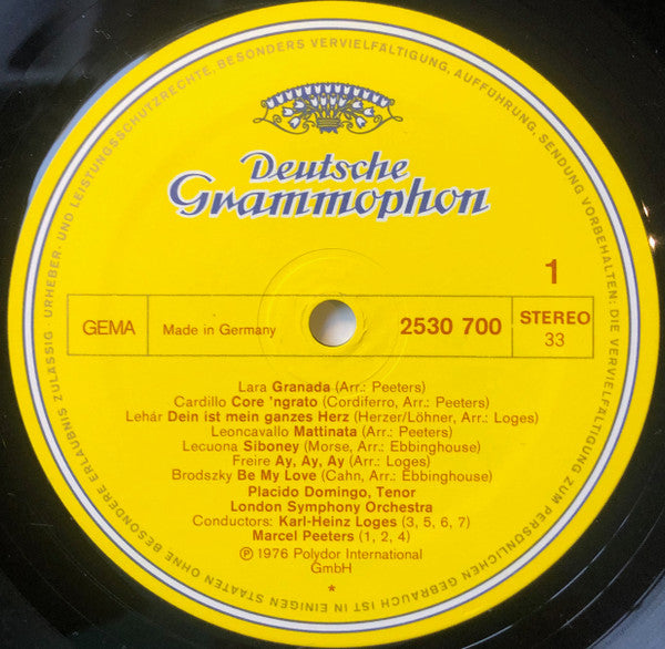 Placido Domingo : Be My Love (LP)