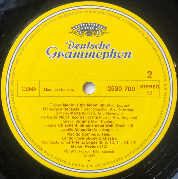 Placido Domingo : Be My Love (LP)