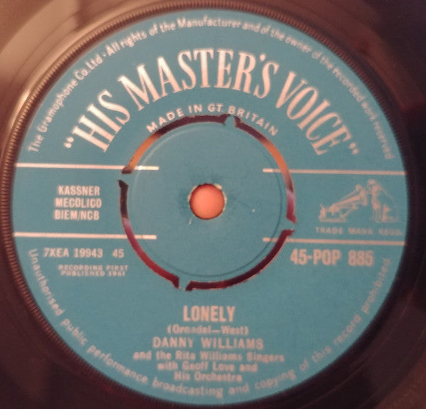 Danny Williams : The Miracle Of You (7")