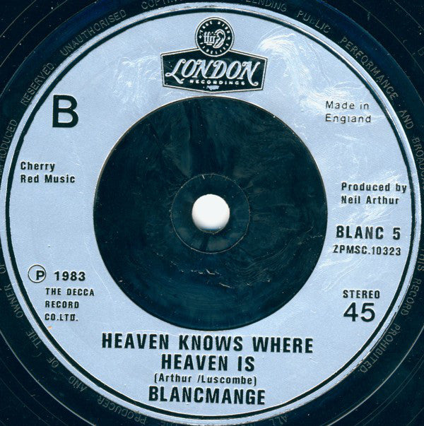 Blancmange : Blind Vision (7", Single, Sil)