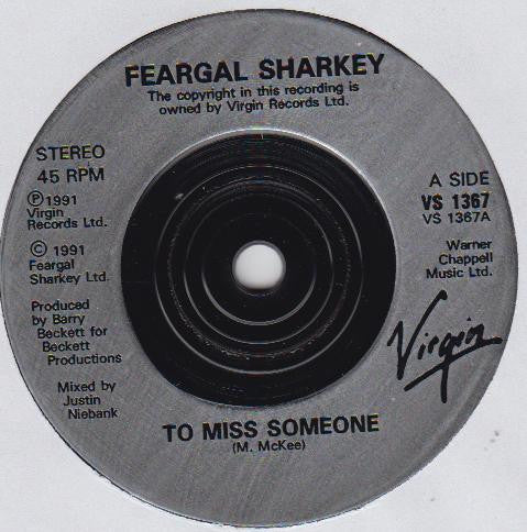 Feargal Sharkey : To Miss Someone (7")