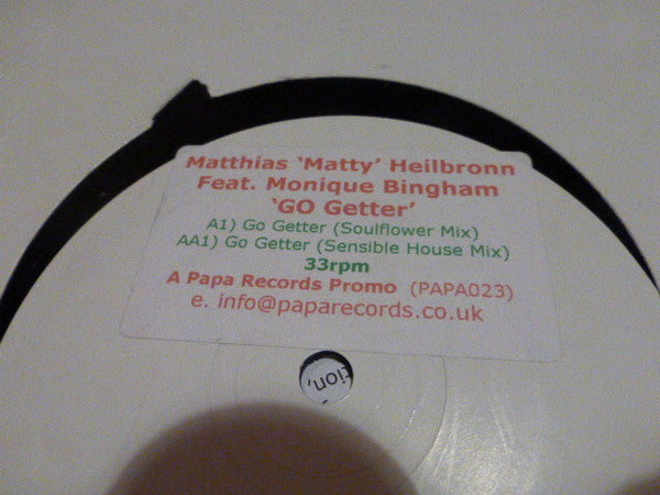 Matthias Heilbronn Feat. Monique Bingham : Go Getter (12", Promo, W/Lbl)