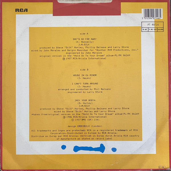 J.M. Silk : She's So Far Away (12", Single)