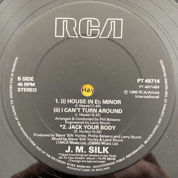 J.M. Silk : She's So Far Away (12", Single)