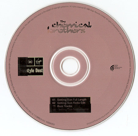 The Chemical Brothers : Setting Sun (CD, Single)