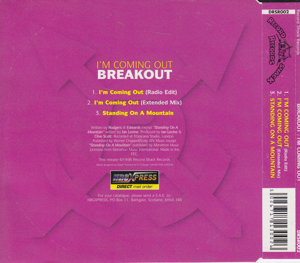 Breakout (3) : I'm Coming Out (CD, Single)