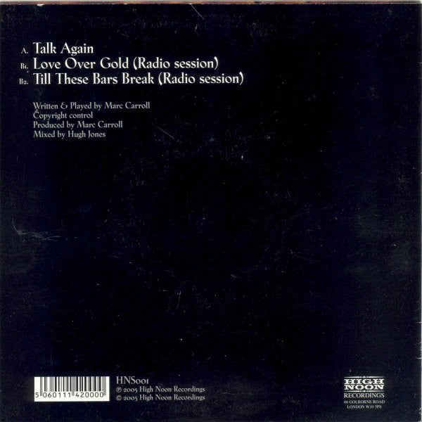 Marc Carroll : Talk Again (7", Single, ora)