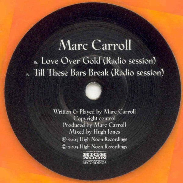 Marc Carroll : Talk Again (7", Single, ora)