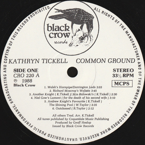 Kathryn Tickell : Common Ground (LP, Album)