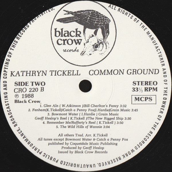 Kathryn Tickell : Common Ground (LP, Album)