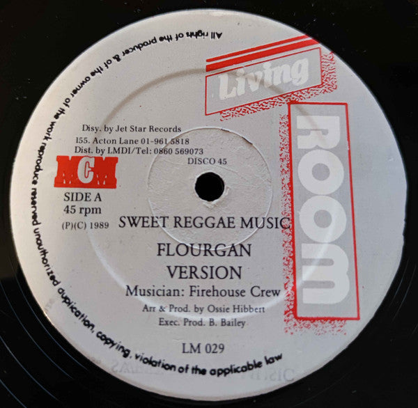 Flourgon / Ricky Stereo : Sweet Reggae Music / Fly Out (12", Single)