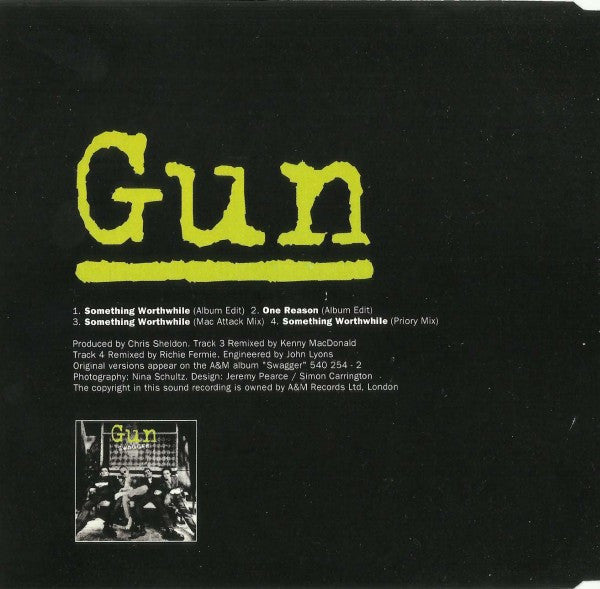 Gun (2) : Something Worthwhile (CD, Single)