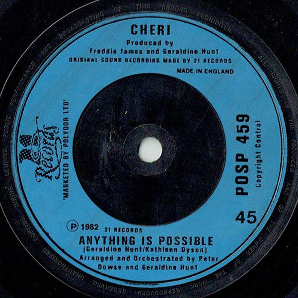 Cheri : Murphy's Law (7", Single, Blu)