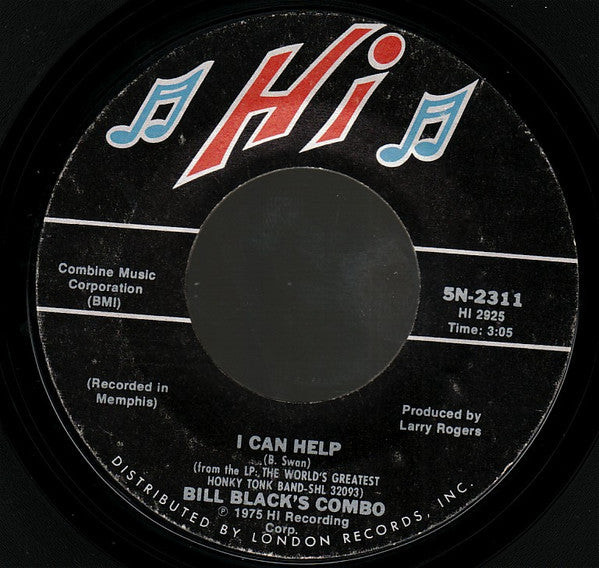 Bill Black's Combo : Jump Back Joe Joe / I Can Help (7", Single)