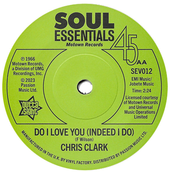Chris Clark (2) : Something's Wrong / Do I Love You (Indeed I Do) - UK Promo issue (7", Single, Promo)