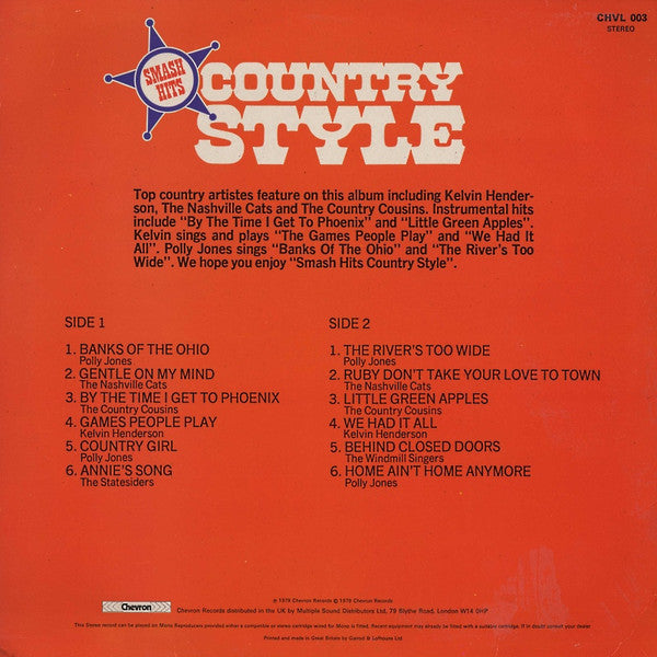 Various : Smash Hits Country Style (LP, Comp)