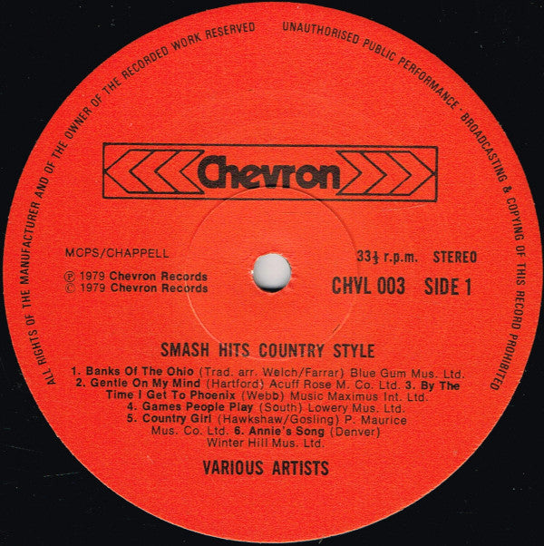 Various : Smash Hits Country Style (LP, Comp)