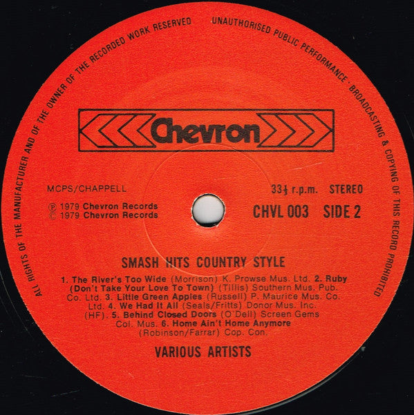 Various : Smash Hits Country Style (LP, Comp)