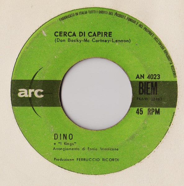 Dino (7) : Te Lo Leggo Negli Occhi  (7", Mono)