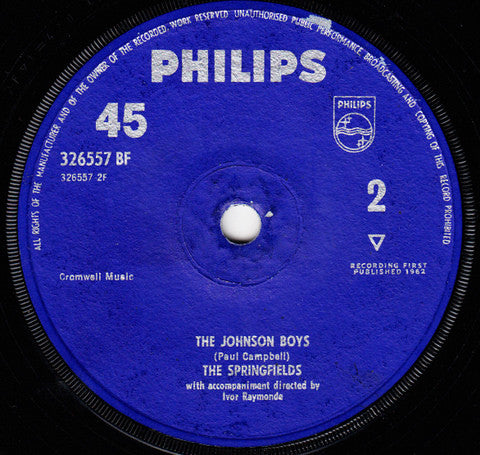 The Springfields : Island Of Dreams (7", Single, Mono, Sol)