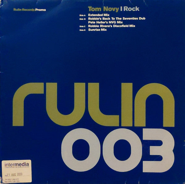 Tom Novy : I Rock (2x12", Promo)
