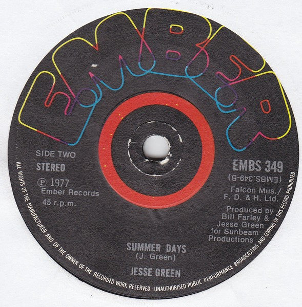 Jesse Green : Hurricane Woman (7", Single)