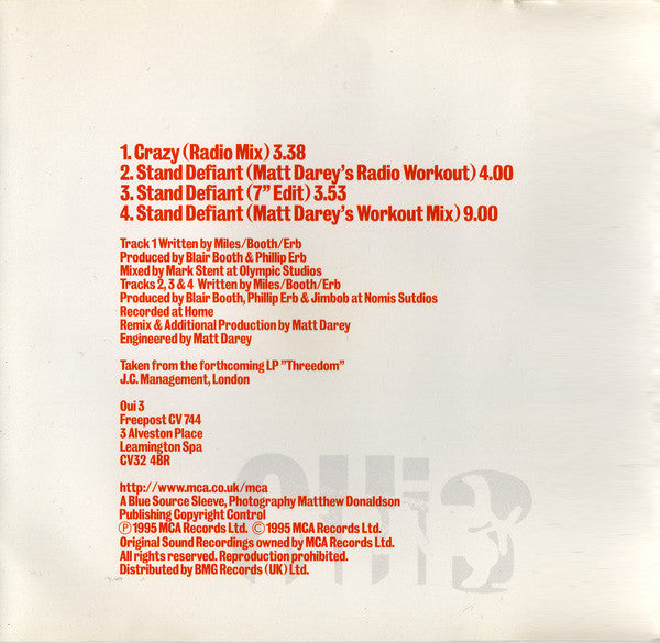 Oui 3 : Crazy (CD, Maxi)