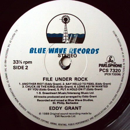 Eddy Grant : File Under Rock (LP, Album)