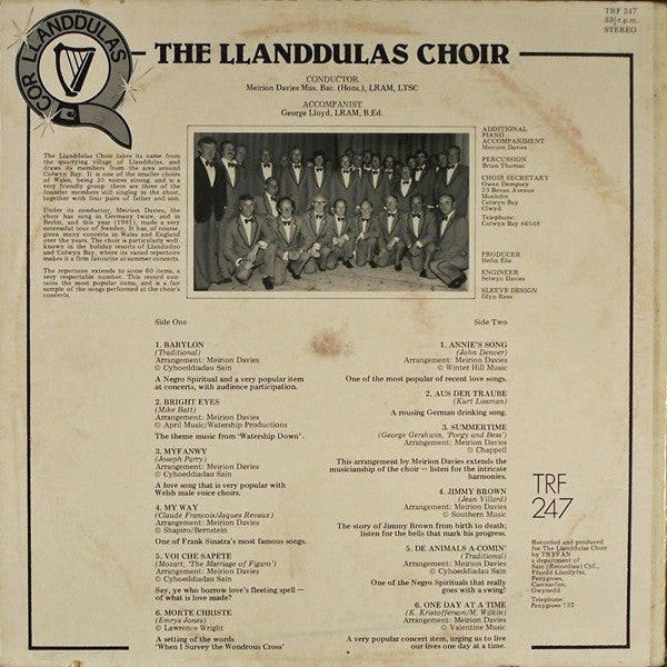 The Llanddulas Choir : The Llanddulas Choir (LP, Album)