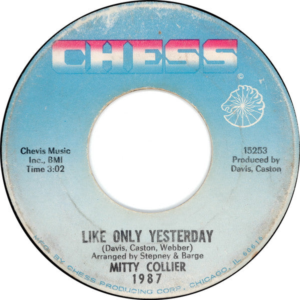 Mitty Collier : Like Only Yesterday / (Lookin' Out The Window) Watching And Waiting (7", Single)