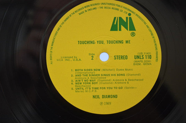 Neil Diamond : Touching You, Touching Me (LP, Album)