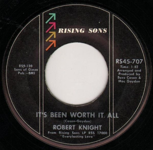 Robert Knight : Blessed Are The Lonely / It's Been Worth It All (7", Single, M/Print)