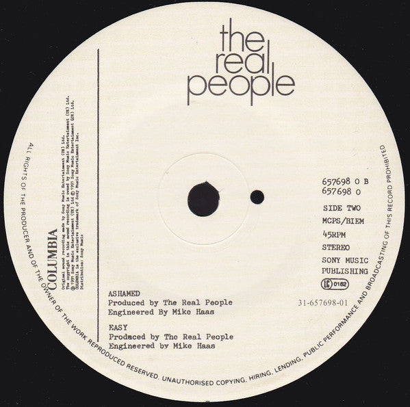 The Real People : The Truth (7", EP, Ltd, RE, Gat)